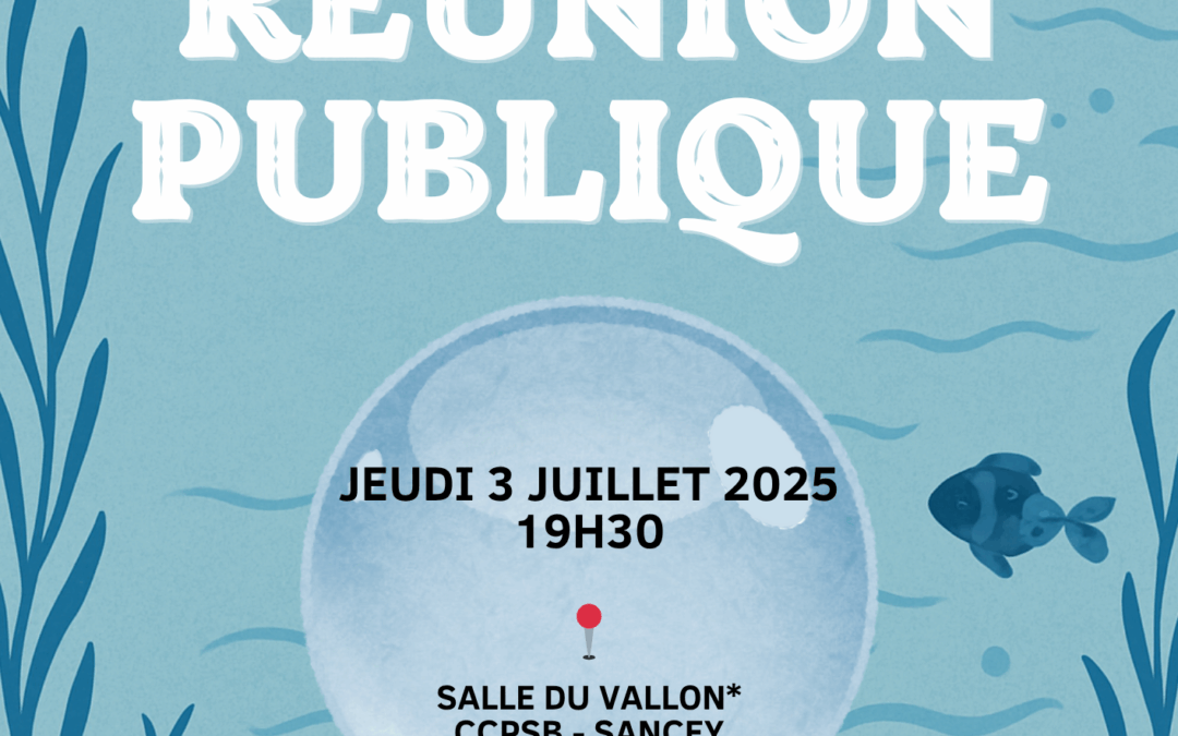 Invitation à la réunion publique sur les ruisseaux de Sancey