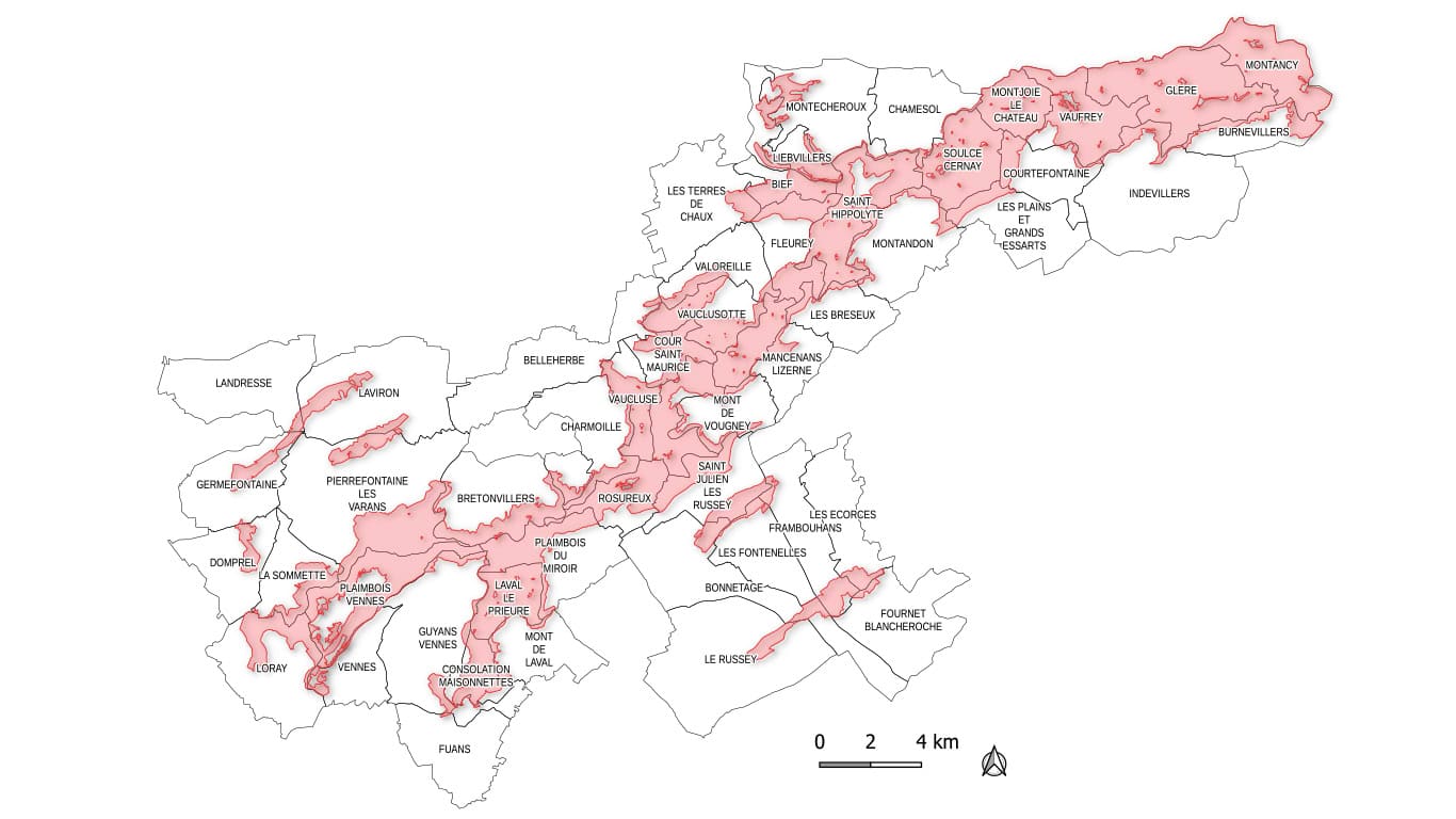 carte territoire natura2000 vallée du dessoubre